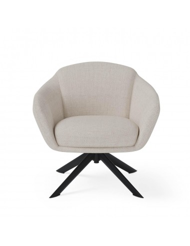 Poltrona giratória MARCEL tecido Tango e metal...