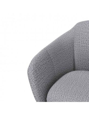 Poltrona giratória MARCEL tecido Tango e metal...