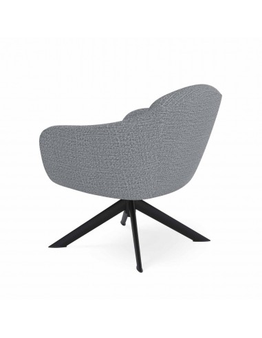 Poltrona giratória MARCEL tecido Tango e metal...