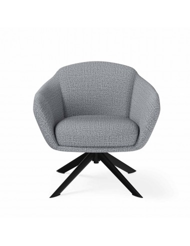 Butaca giratoria MARCEL tejido Tango y metal negro