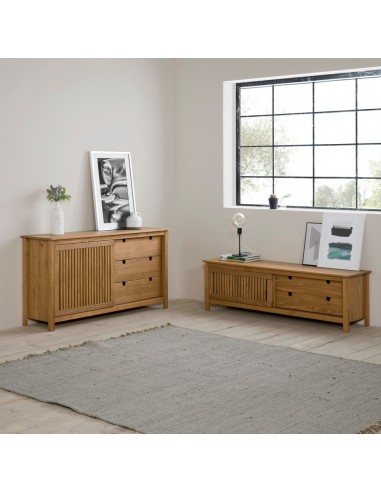 Mueble de TV colonial BRUNA 158 x 49, madera...