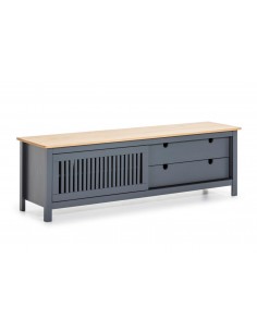 Mueble de TV colonial BRUNA 158 x 49, madera pino...