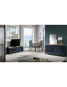 Mueble de TV colonial BRUNA 158 x 49, madera pino... 2