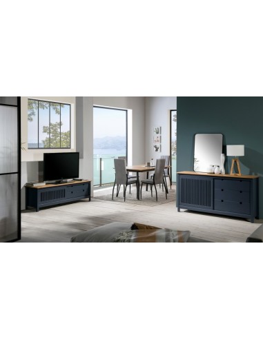 Móvel TV BRUNA colonial 158 x 49, madeira de...