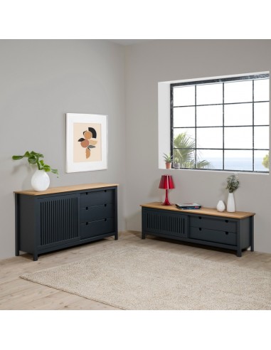 Mueble de TV colonial BRUNA 158 x 49, madera...