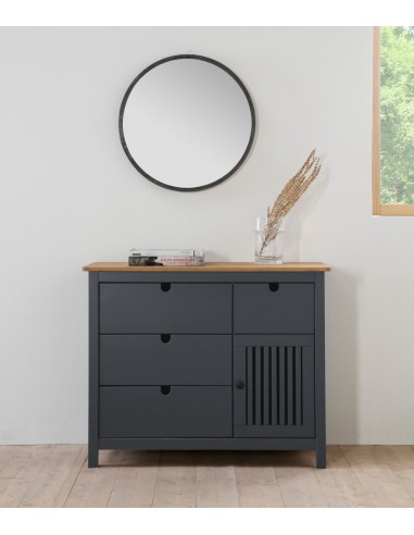 Cómoda colonial BRUNA 100 x 80, madera pino...