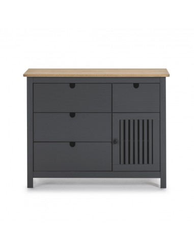Cómoda colonial BRUNA 100 x 80, madera pino...