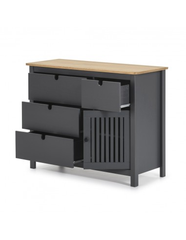 Cómoda colonial BRUNA 100 x 80, madeira de...