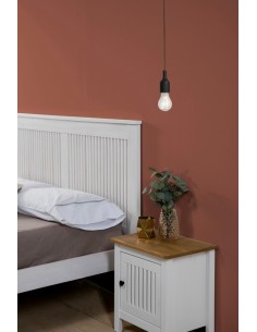 Mesita de noche colonial BRUNA 46 x 49, madera pino... 2