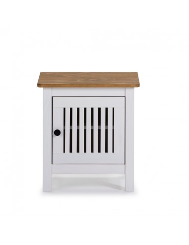 Mesita de noche colonial BRUNA 46 x 49, madera...