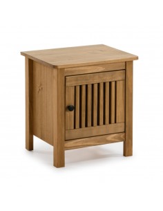 Mesita de noche colonial BRUNA 46 x 49, madera de pino...