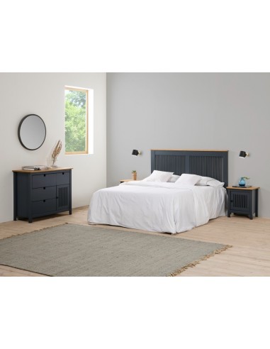 Mesita de noche colonial BRUNA 46 x 49, madera...