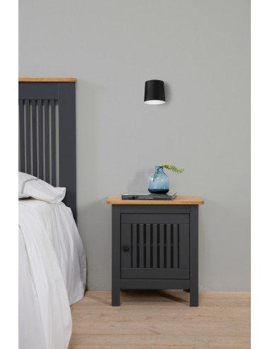 Mesita de noche colonial BRUNA 46 x 49, madera...