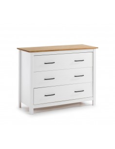 Cómoda Mediterrânica MIRANDA 100 x 80, 3 gavetas, pinho...