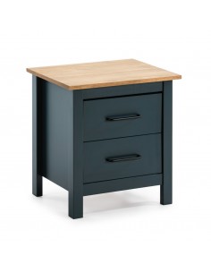 Mesita de noche mediterránea MIRANDA 46 X 49, madera de...