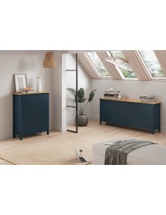Mueble auxiliar mediterráneo MIRANDA 90 x 110, madera... 2