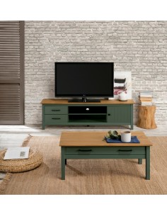 Mueble de TV mediterráneo MIRANDA 158 x 47, madera pino... 2