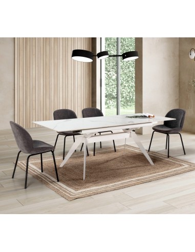 MESA EXTENSÍVEL LULA, 160/220 X 90 CM, tampo em...