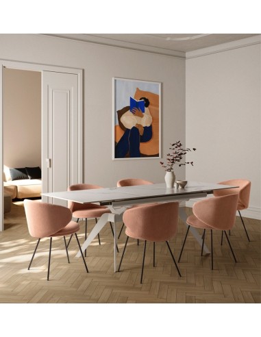 MESA EXTENSIBLE LULA,160/220 X 90, tapa...