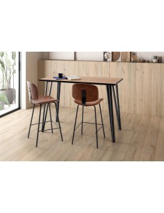 Mesa alta de bar SINDI 140 x 70 x 100, melamina acabado... 2