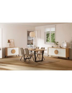 Mesa de jantar FRANCESCA 180 x 100, melamina natural e... 2