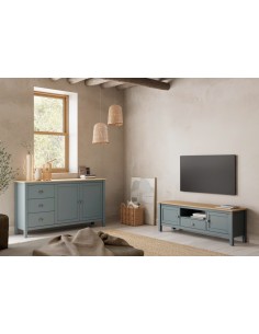 Aparador mediterráneo MISTI 150 x 80, madera pino... 2