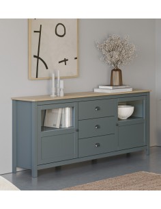 Aparador mediterráneo MISTI 180 x 80, madera pino...