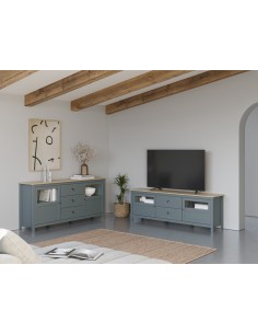 Aparador mediterráneo MISTI 180 x 80, madera pino... 2