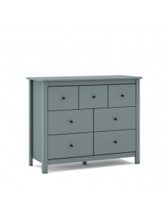 Cômoda mediterrânea MISTI 110 x 80, 7 gavetas, pinho en...