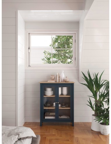 Vitrina MISTI Mediterrâneo 90 x 110, madeira de...