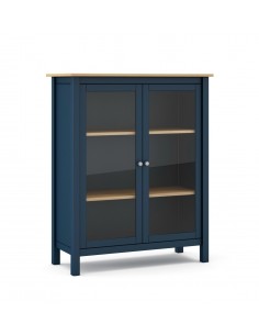 Vitrina mediterráneo MISTI 90 x 110, madera pino encerada...