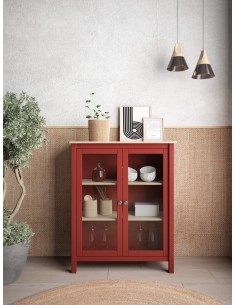 Vitrina MISTI Mediterrâneo 90 x 110, madeira de pinho... 2