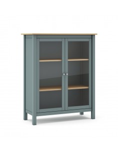 Vitrina mediterráneo MISTI 90 x 110, madera pino encerada...