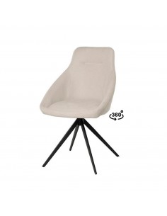 Silla giratoria con retorno y brazos Soul, tejido, metal...