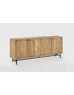 APARADOR étnico MUNDRA 190 x 40, MADERA de MANGO y METAL. 2