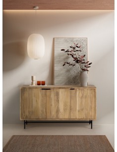 APARADOR Étnico MUNDRA 150 x 40, MADERA de MANGO y METAL... 2