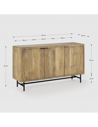 APARADOR Étnico MUNDRA 150 x 40, MADERA de...