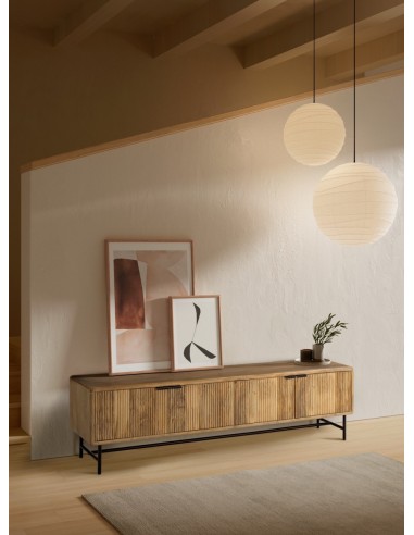 MUEBLE TV étnico MUNDRA 190 x 40, MADERA MANGO...