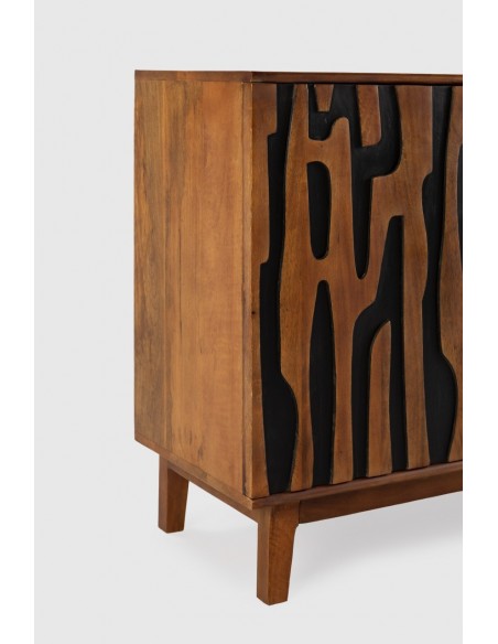 Mueble TV étnico KANTU 180 x 40 x 50, MADERA MANGO.