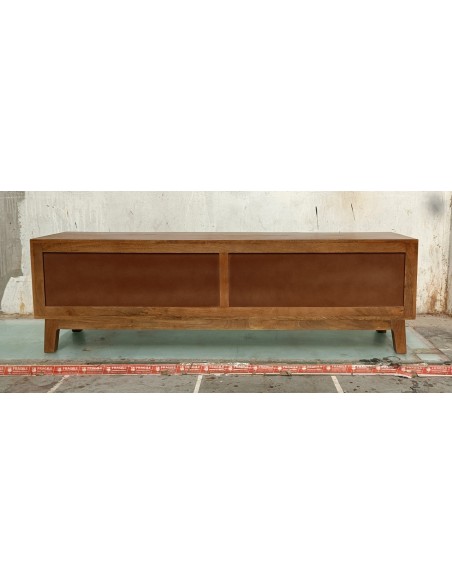 Mueble TV étnico KANTU 180 x 40 x 50, MADERA MANGO.