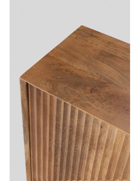 Aparador étnico Nereida 170 x 40 x 79, madera mango y metal negro