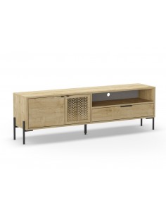 Mueble de TV estilo rústico INCA 164 x 35 x 50, 2 puertas...