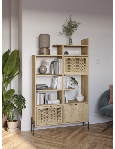 Libreria estilo rústico INCA 99 x 160, 3...