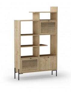 Estante INCA estilo rústico 99 x 160, 3 portas em carvalho