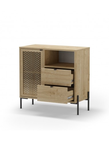 Cómoda estilo rústico INCA 84 x 40, 1 porta e 2...