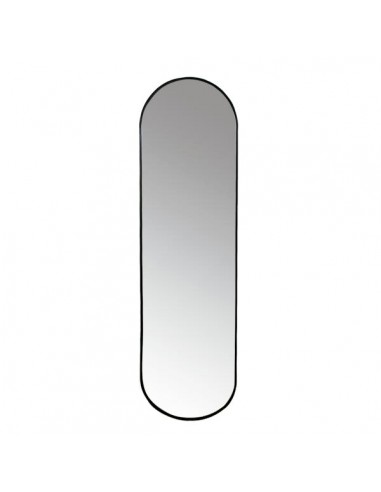 Espejo minimalista ovalado COIMBRA 150x40, alumínio negro