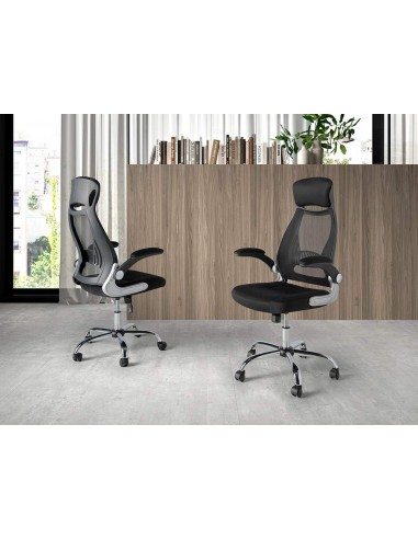 Silla de oficina Angel Cerdá 4140, malla negra
