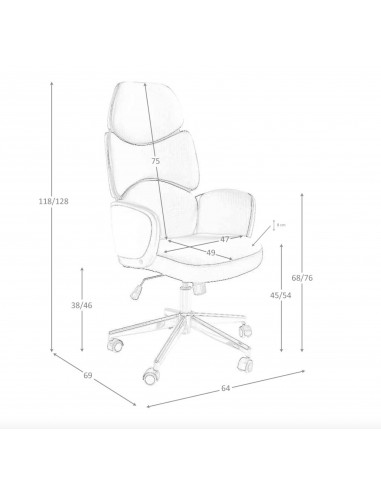 Cadeira de escritório Angel Cerdá 4142,...