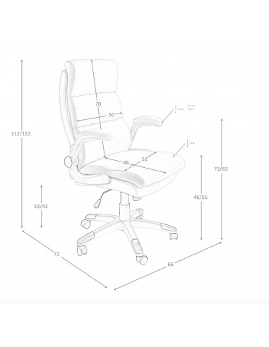 Silla oficina giratoria Angel Cerdá 4141,...