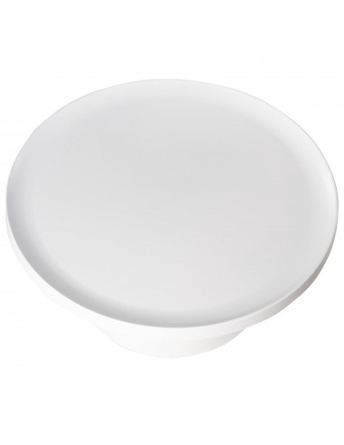 Mesa redonda de centro JIM 75 cm. En metal blanco